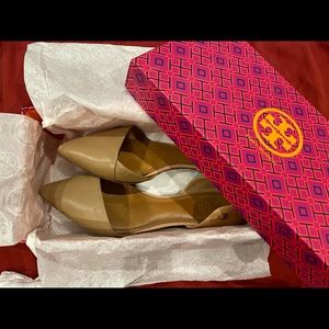 Tory Burch Viv Two Tone D'orsay Pointed Flat